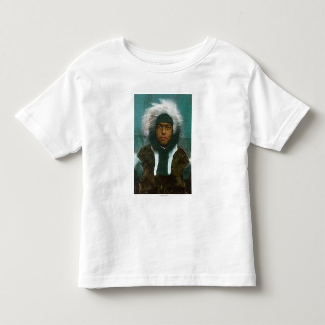 Camiseta Infantil Eskimo Boy chamado "Menadelook" (Frente)