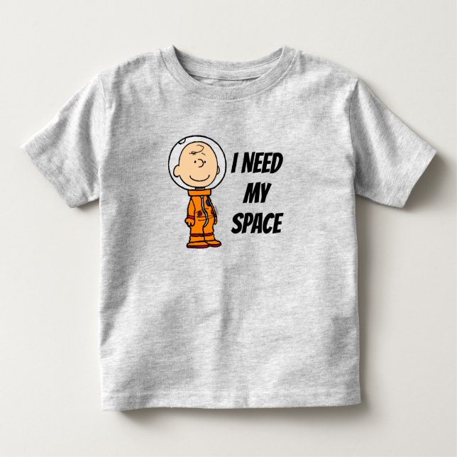 Camiseta Infantil ESPAÇO | Astronauta Charlie Brown (Frente)