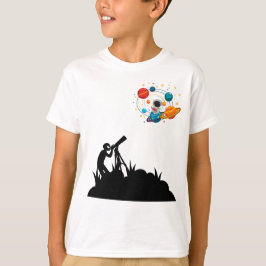 Camiseta Infantil Espaço Fofo