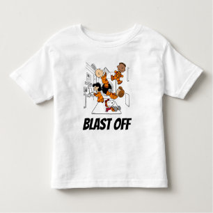 Camiseta Infantil ESPAÇO Jogo amendoim no espaço