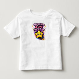 Camiseta Infantil Espalhando Amor em Todo Lugar 3 – Garotinha Fofa