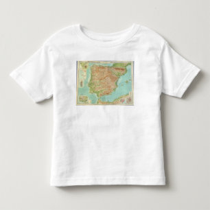 Camiseta Infantil Espanha composta, Portugal