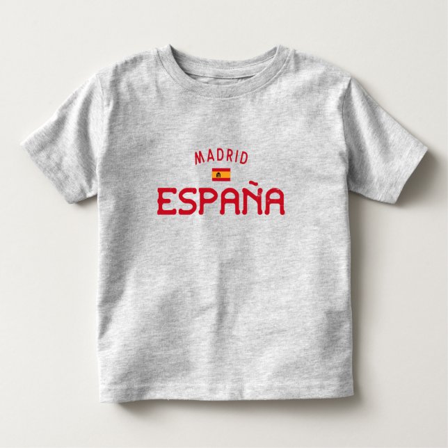 Camiseta Infantil Espanha de Madrid em dificuldades (Espanha) (Frente)