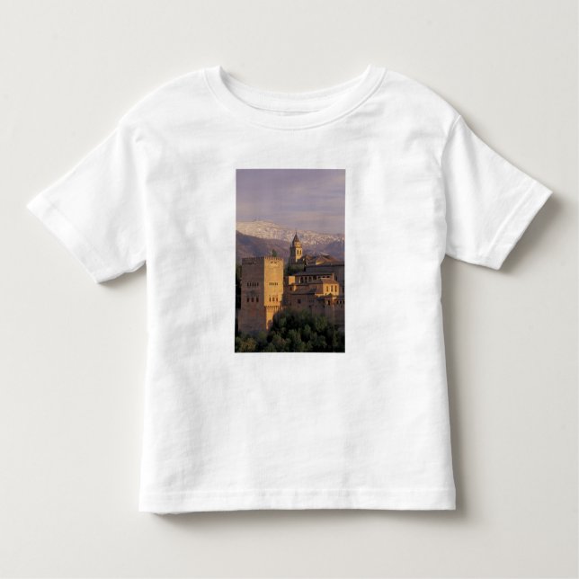Camiseta Infantil Espanha, Granada, Andalucia, Alhambra, 2 (Frente)