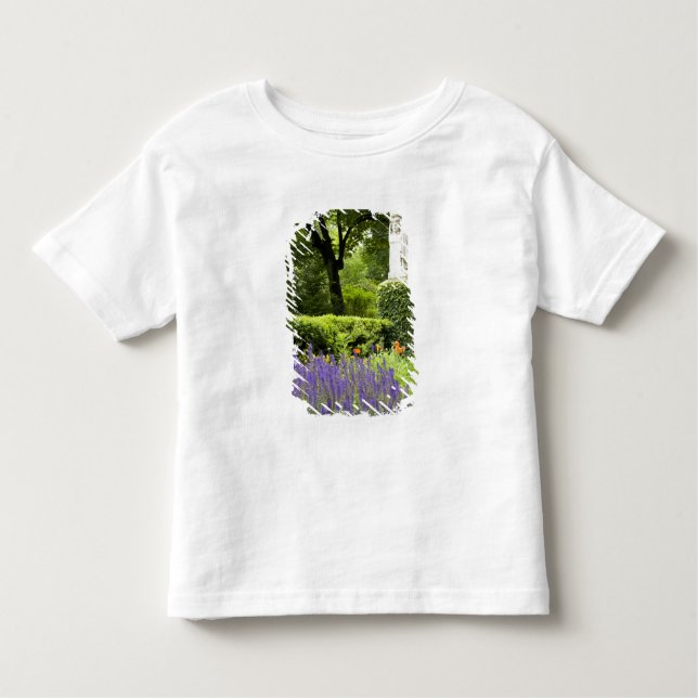 Camiseta Infantil Espanha, Madrid. Royal Botanic Garden aka Real (Frente)