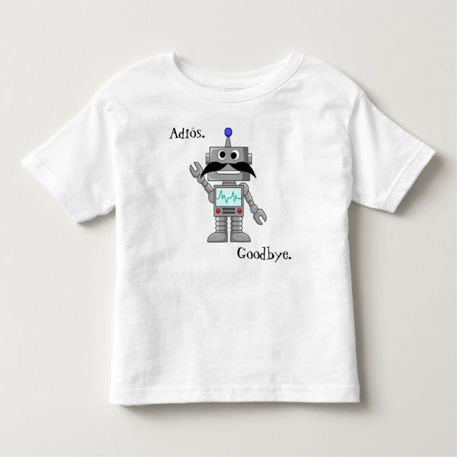 Camiseta Infantil Espanhol Vocab: Adeus (Frente)