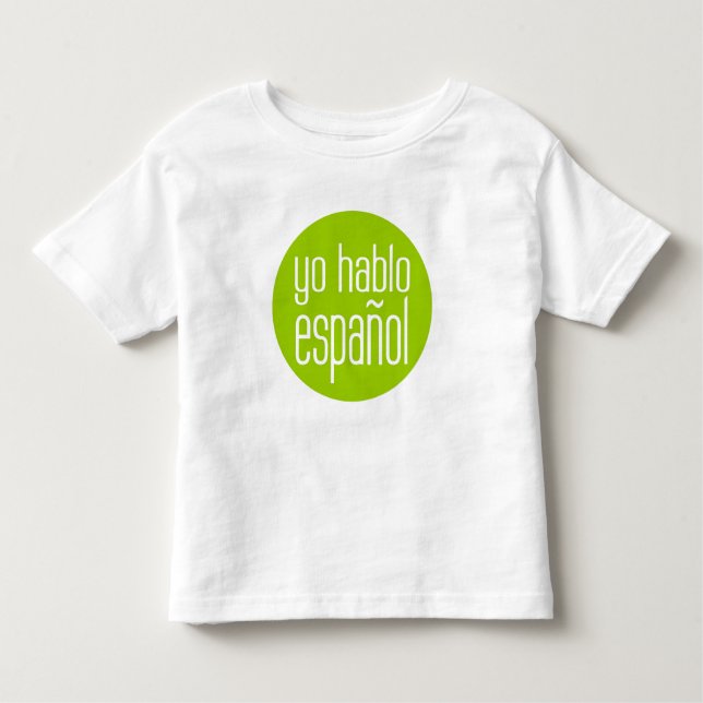 Camiseta Infantil español do hablo do yo (Frente)