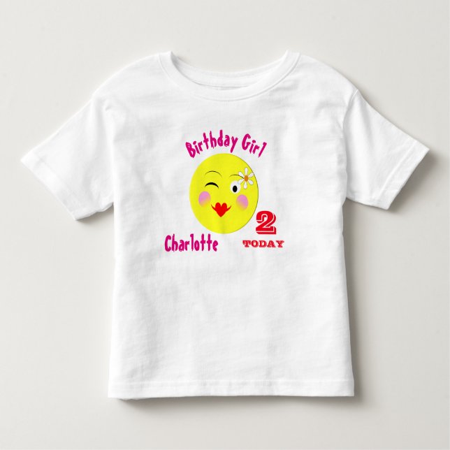 Camiseta Infantil Especial Bonito de Primeiro Aniversário Personaliz (Frente)