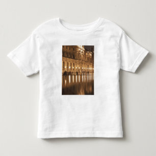 Camiseta Infantil Espelho d'água no Louvre, Paris, França