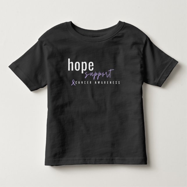 Camiseta Infantil Esperança de reconhecimento do cancer suporta Todd (Frente)