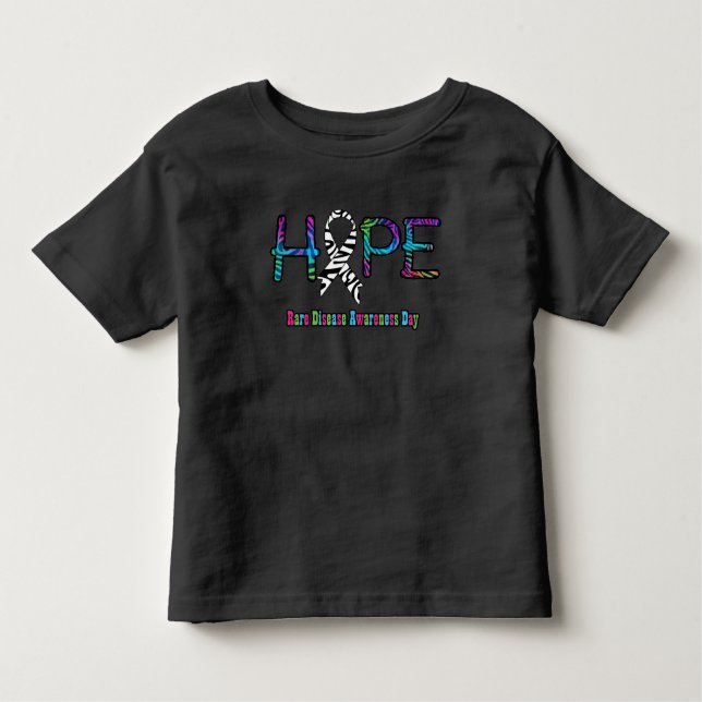 Camiseta Infantil Esperança para a consciência das doenças raras (Frente)