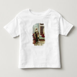 Camiseta Infantil Esperando uma audiência (óleo no painel)
