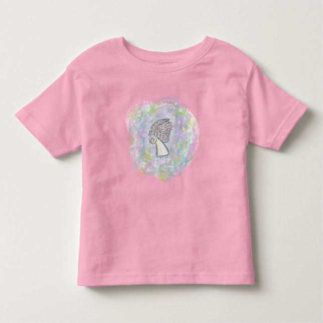 Camiseta Infantil Esperem coisas boas, o Guardião Angel Toddler T-Sh (Frente)