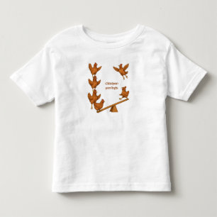 Camiseta Infantil Esquadrão de acrobatas das Galinhas Alegres