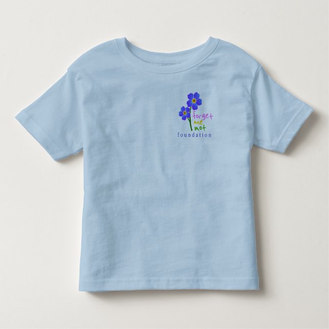 Camiseta Infantil Esqueça-me não fundação (Frente)