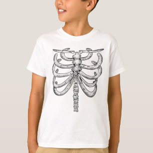 Camiseta Infantil Esqueleto Halloween (Frente)