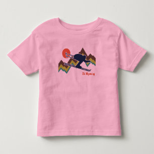 Camiseta Infantil Esqui Wyoming