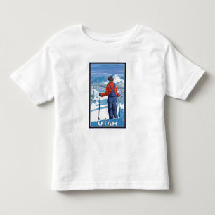 Camiseta Infantil Esquiador AdmiringUtah