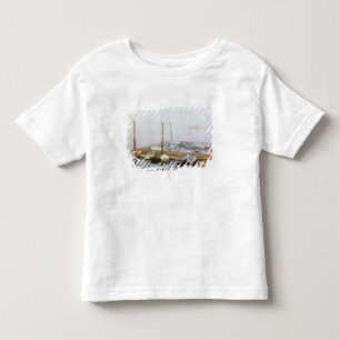 Camiseta Infantil Esquifes e nevoeiro da manhã em Southwest Harbor,