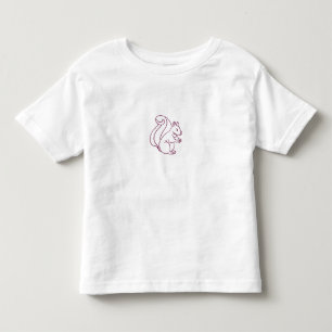 Camiseta Infantil Esquilo bonito, engraçado moderno