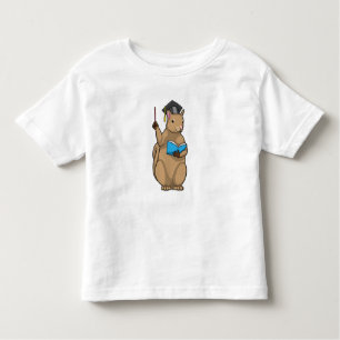 Camiseta Infantil Esquilo como Professor com Livro