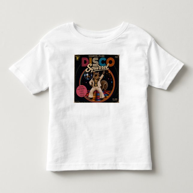 Camiseta Infantil Esquilo Disco (Frente)