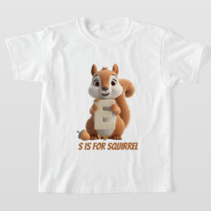 Camiseta Infantil Esquilo Fofo   S é de Esquilo Al