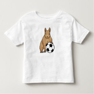 Camiseta Infantil Esquilo no Esporte do Futebol