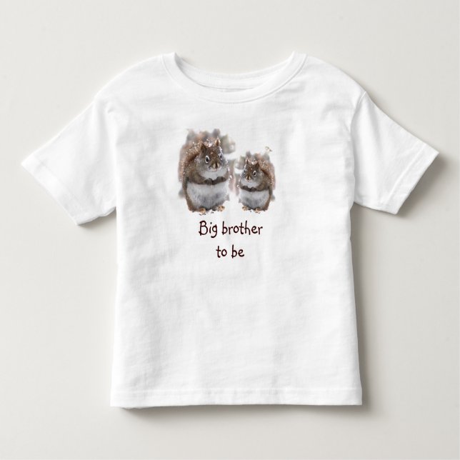 Camiseta Infantil Esquilos Irmão Grande a Ser (Frente)