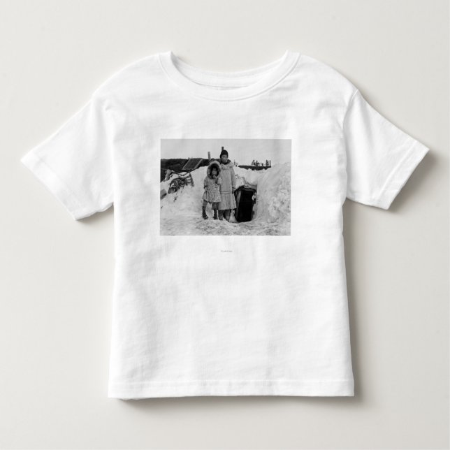 Camiseta Infantil Esquimós do Alasca fora de sua fotografia Home (Frente)