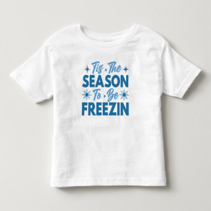 Camiseta Infantil Esta é a temporada de ser Freezin - Inverno divert