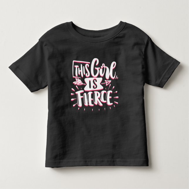 Camiseta Infantil Esta Garota É Empoderamento Feminino Feroz (Frente)