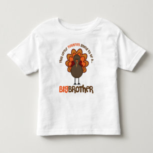 Camiseta Infantil Esta Turquia pequena que vai ser um big brother