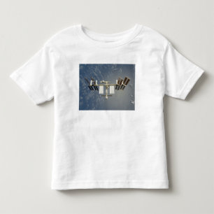 Camiseta Infantil Estação espacial internacional backdropped