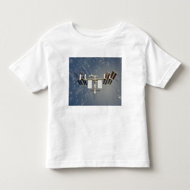 Camiseta Infantil Estação Espacial Internacional recuada (Frente)