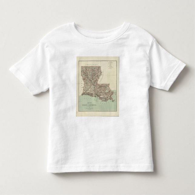 Camiseta Infantil Estado de Louisiana (Frente)