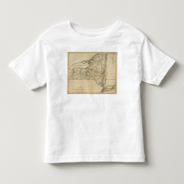 Camiseta Infantil Estado de New York 2 (Frente)