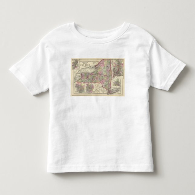Camiseta Infantil Estados de Nova Iorque (Frente)