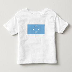 Camiseta Infantil Estados Federados da Bandeira da Micronésia