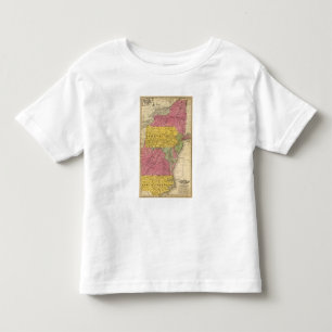 Camiseta Infantil Estados médios, EUA