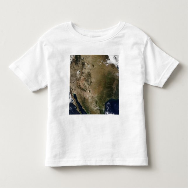Camiseta Infantil Estados Unidos Central e Ocidental (Frente)