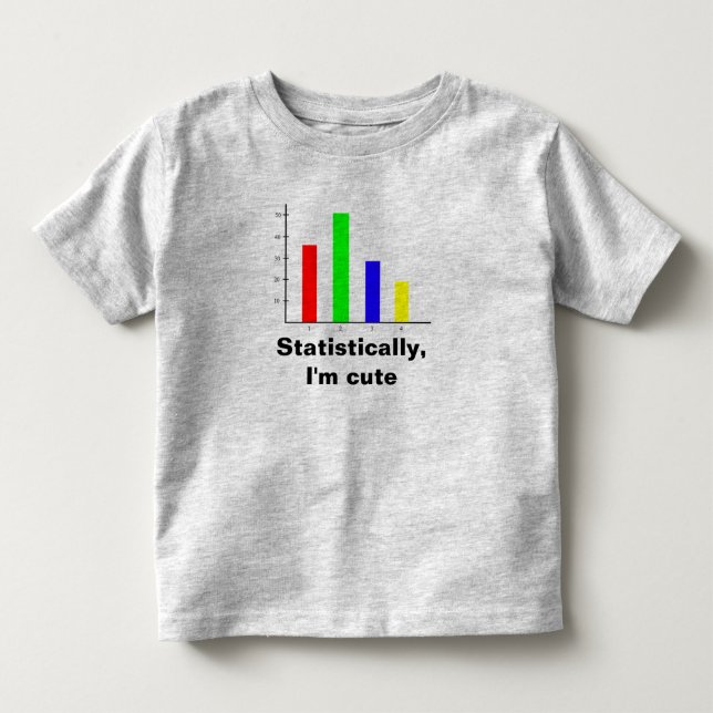Camiseta Infantil Estatísticas Divertidas (Frente)