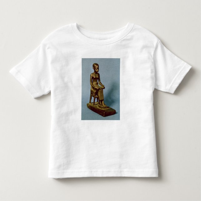 Camiseta Infantil Estátua assentada de Imhotep que guardara um (Frente)
