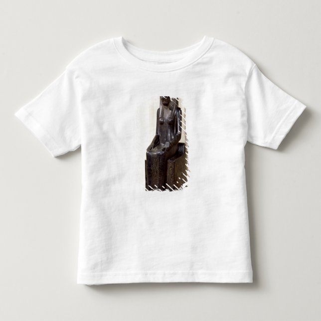 Camiseta Infantil Estátua da deusa leão-dirigida Sekhmet (Frente)