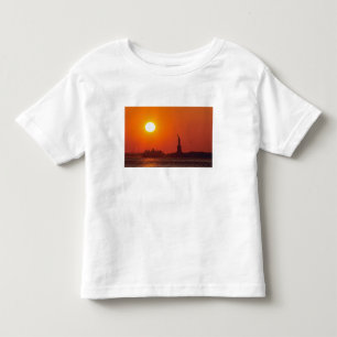 Camiseta Infantil Estátua da Liberdade, Porto de Nova York, NY, EUA,