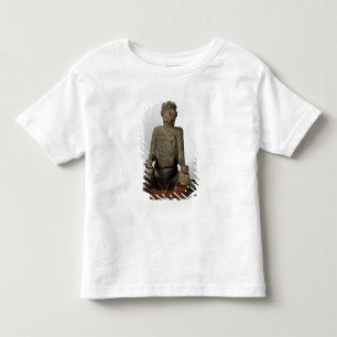 Camiseta Infantil Estátua de um homem sentado, Mbembe, Nigéria