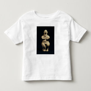 Camiseta Infantil Estátua de uma deusa, 6o milênio BC