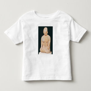 Camiseta Infantil Estátua de uma mulher sentada