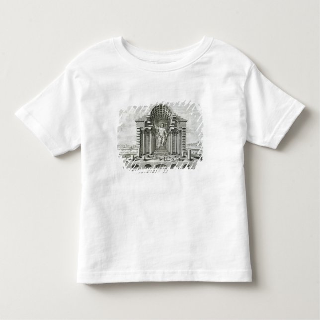 Camiseta Infantil Estátua do olímpico Zeus, feita por Phidias no (Frente)