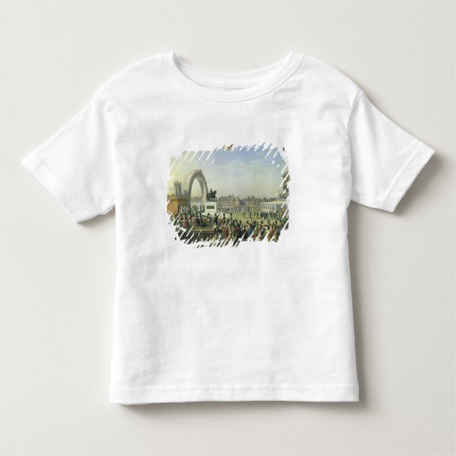 Camiseta Infantil Estátua do restabelecimento de Henri IV em Pont (Frente)